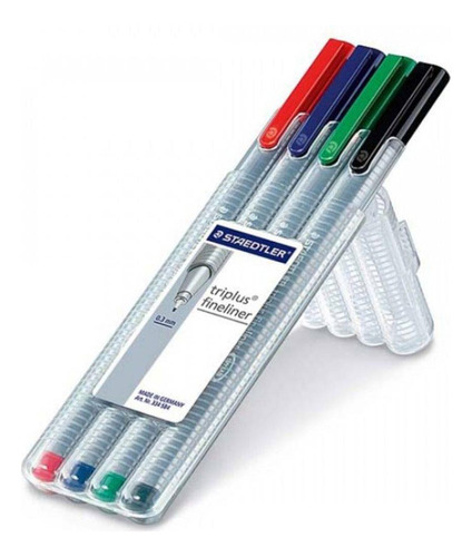 Bolígrafo Staedtler Triplus Fineliner poroso de 0,3 mm con 4