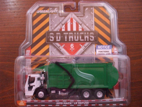 Greenlight Sd Trucks S6 2019 Mack Lr Refuse Camion De Basura