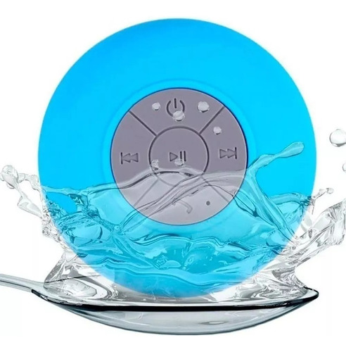 Parlante Bluetooth Resistente Al Agua Manos Libres Para Baño Color Azul