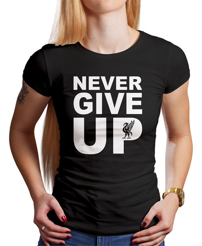 Polo Dama Nevere Give Up (d1067 Boleto.store)