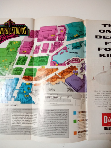 Folletos Mapas Disney Orlando Universal, Florida, 1992/3. (Usado)