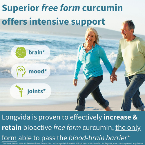 Longvida Optimized Curcumin Supplement 500 Mg - 285x More Bi