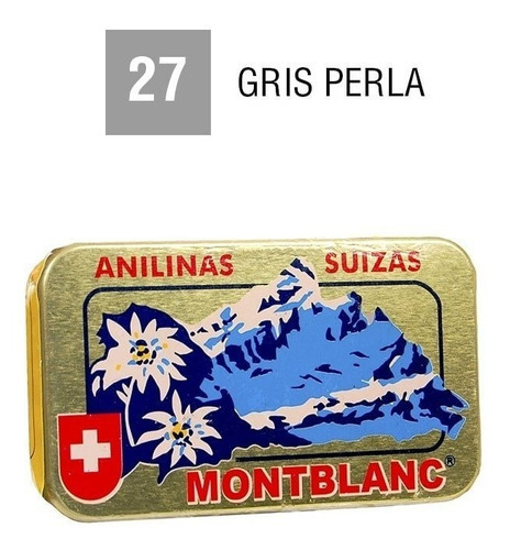 Anilinas Montblanc® Cajita Dorada Color 27. Gris Perla
