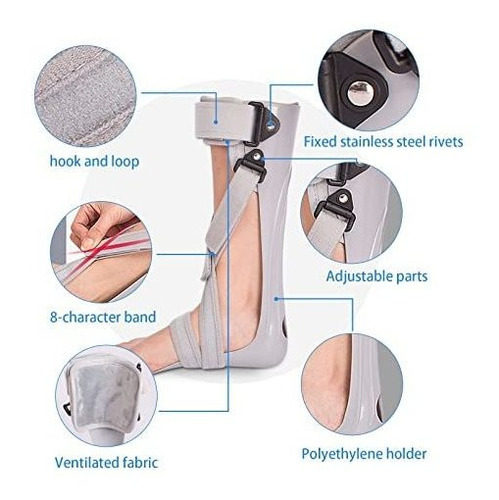 Medical Afo Foot Drop Brace Férula Tobillo Pie Ortesis Afo