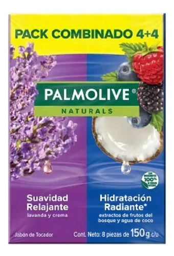 Jabón De Tocador Palmolive Naturals C/8 Pzas De 150g Oferta!