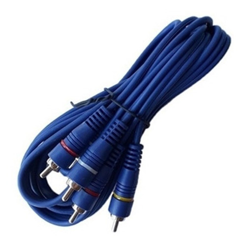 Cable 3 Rca Macho A 3 Rca Macho 2 Mts Audio Video Reforzado