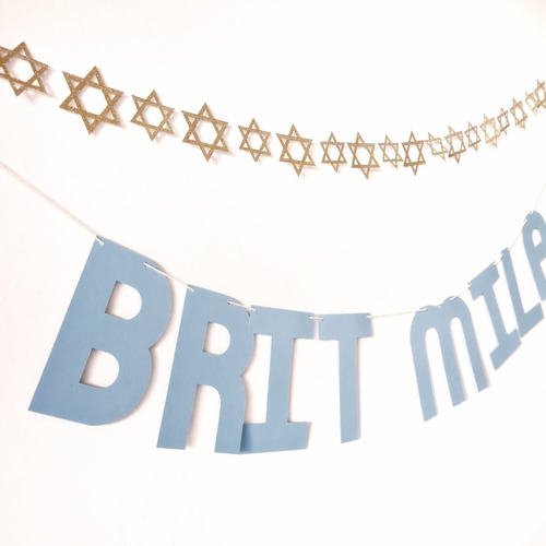 Imagen 1 de 3 de Pack De 2 Guirnaldas - Mi Brit Mila + Estrellas De David