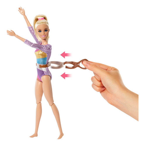 Barbie Gimnasta Set De Juego Cabello Rubio Multicolor