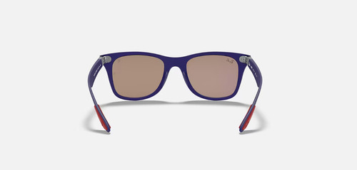 Ray-ban Rb4195m Scuderia Ferrari Polarized Cuadrado Azul Azul Espejado Azul Matte Azul Matte