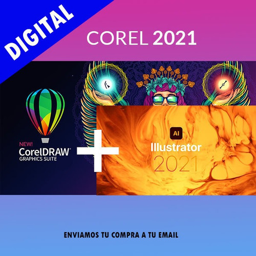 Imagen 1 de 2 de Cor Drw 2021 +ai 2021 Esp-envio-ya  Diseño Grafico- Vector