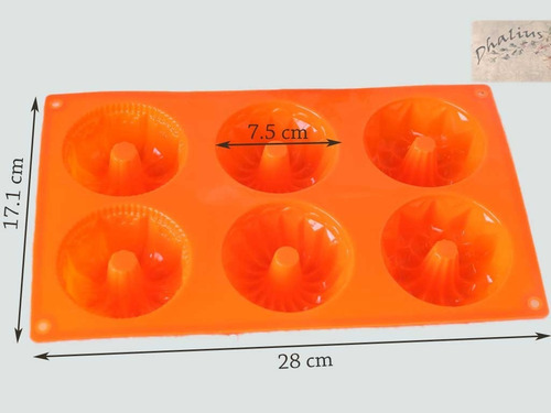 Molde Silicon Tres Roscas - Gelatina Repostería
