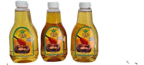 2.040 Kg (paquete De 3) Miel Jarabe De Agave Origen Organico