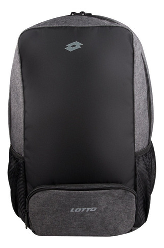 Mochila Urbana Lotto X0126 Color Negro - Gris 19l