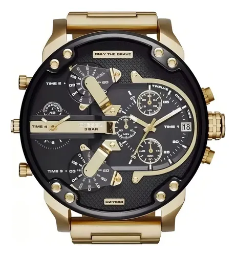 ア*オ様 DIESEL DZ7333 ゴールド 腕時計 本体 Relógio Diesel Dz7333 Mr.daddy Gold Black 57mm | Parcelamento sem