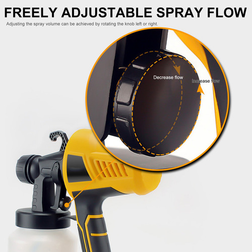 Pulverizador De Pintura De Alta Potencia De 400 W, 3 Patrone