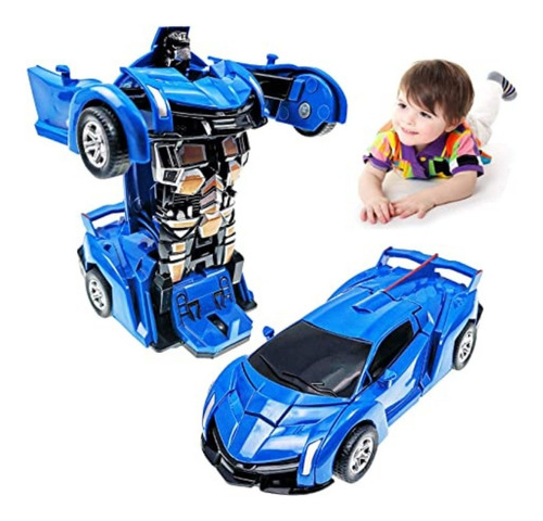 Coche Robot Azul Fb Dino Toys