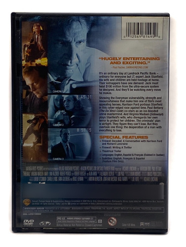 Dvd Película - Firewall / Harrison Ford - Excelente (Usado)
