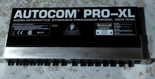 Procesador Behringer Autocom Pro Xl Modelo Mdx1600