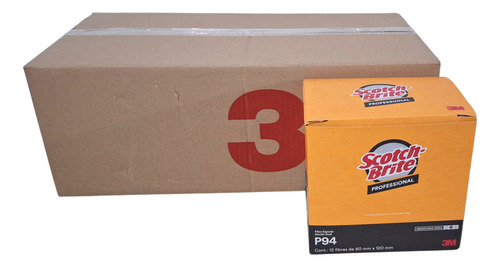 Fibra Verde Con Esponja Scotch Brite P-94 3m C/72 Pzas