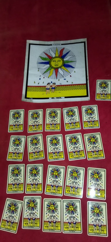 Tarot Of Marsella Poster+21 Cards Del Sol Plastificadas 