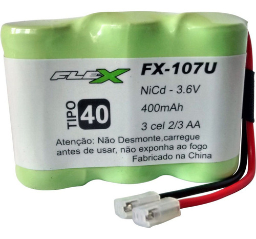Bateria Telefone Sem Fio Ni-cd 3.6v 400mah Fx-107u