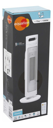 Aquecedor Torre 1500w Branco 127v Equation Com Controle 110v