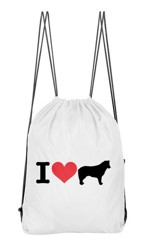 Bolso Deportivo I Love My Border Collie (d0983 Boleto.store)