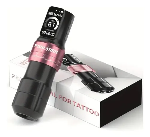 Máquina Rotativa Tatuagem Pen Tattoo Poseidon Fury C/curso 1