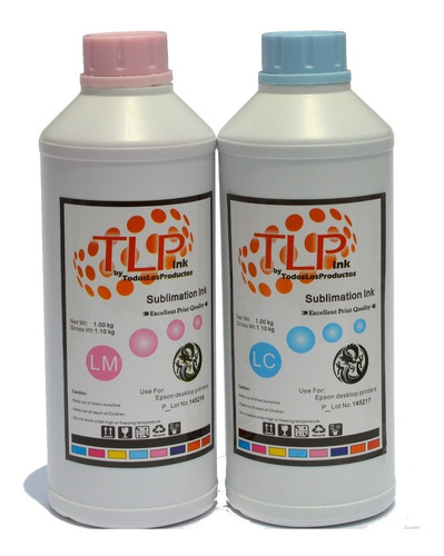 Imagen 7 de 7 de Tinta Para Sublimar Tlp Premium 6 Tonos De 100mlc/u Cmyklmlc