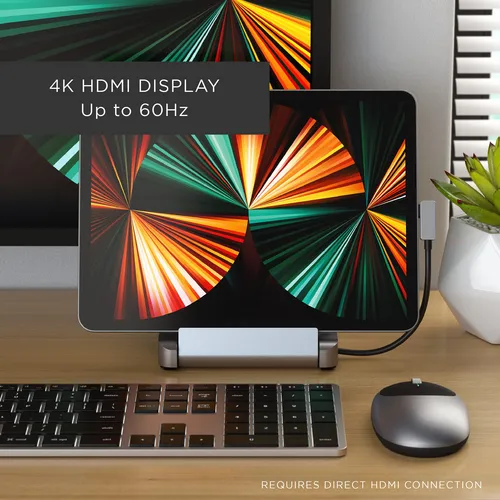 Soporte Y Hub Usb C Hub Satechi De Aluminio Para iPad Pro 6