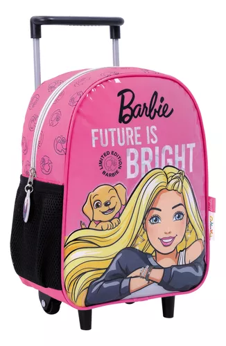 Mochila 16 Pulgadas Barbie Con Carrito Barbie 35614 Wabro