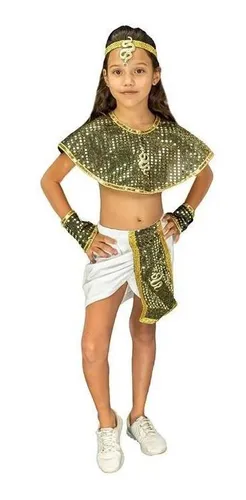 Roupa egipcia feminina infantil 2025