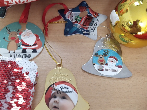 Chirimbolos Estrellas Bolas De Navidad Personalizadas 