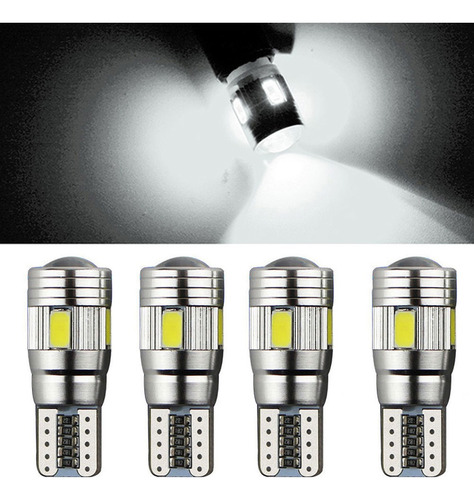 2x T10 6 Led Bombillas De Coche Lateral Backup Error Lámpara