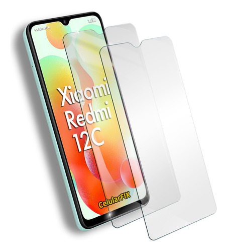 Dos Micas Cristal P/ Xiaomi Redmi 12c, Cristal Templado