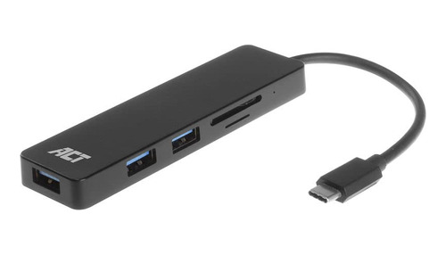 Act Usb-c Hub 3 Puerto Lector Tarjeta Ac6405