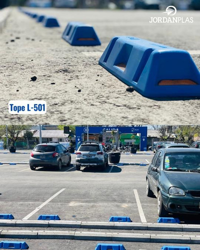 Tope Estacionamiento L-501 Jordan Plas - 43,5 X 8 - 2 Unid. Amarillo