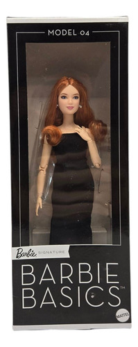 Boneca de colecionador Barbie Basics modelo 04 com cabelo vermelho
