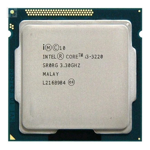 Imagen 1 de 2 de Procesador gamer Intel Core i3-3220 CM8063701137502 de 2 núcleos y  3.3GHz de frecuencia con gráfica integrada