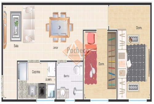 Imagem 3 de 3 de Apartamento/studio No Vila Matilde 41 M², 2 Dormitórios, R$ 169.000,00 - 2205
