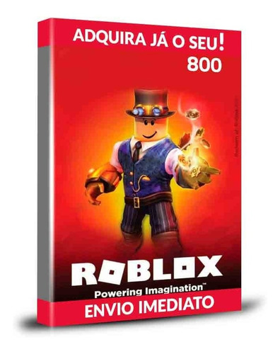 Cartão Roblox 800 Robux - Crédito De 800 Robux Digital