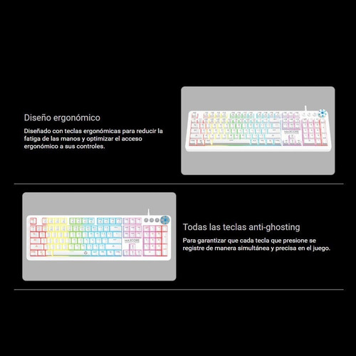 Teclado Mecánico Fantech Max Core Mk852 Space Edition Loi