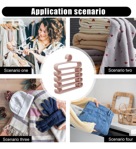 Perchas Para Pantalones Que Ahorran Espacio Estante Multifun
