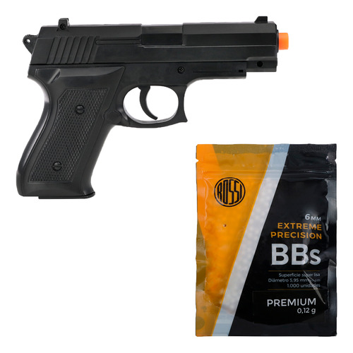 Pistola Airsoft P1918 Vigor Rossi 6mm Mola +1000 Esferas 12g
