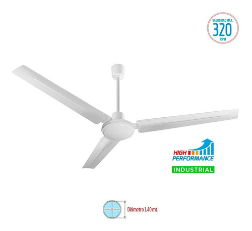 Ventilador De Techo Liliana Vthi503 Blanco Industrial Oferta