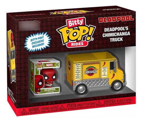 Funko Bitty Pop Rides Marvel Deadpool Camion De Chimichanga