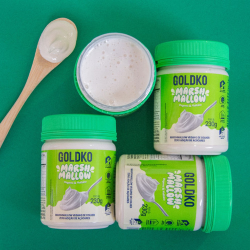 Marshmallow Vegano De Colher Zero Açúcar Goldko 230g