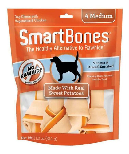 Smartbones Snacks Smartbones Sweet Potato Medium 4 Pk