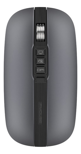 Mouse Recarregável Bluetooth Para Macbook Air Pro M1 M2 E M3 Cor Cinza