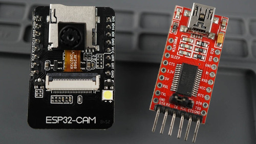 Imagem 5 de 5 de Kit Módulo Esp32-cam Com Câmera Ov2640 Com Gravador